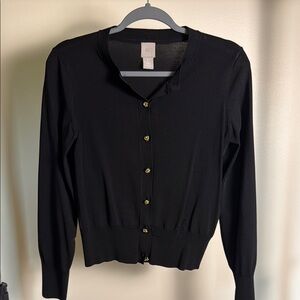 Black Cardigan Sweater